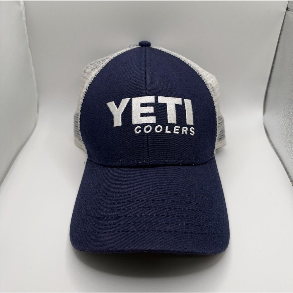 YETI Coolers Mesh Trucker Hat One Size Blue/White